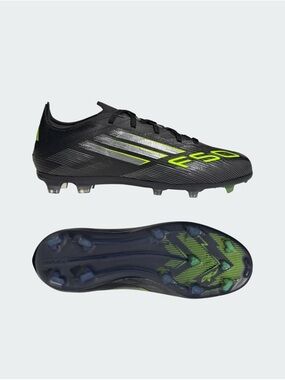 Brand New adidas F50 Elite FG Soccer Cleats CoreBlack/ Iron Metallic/Lucid Lemon